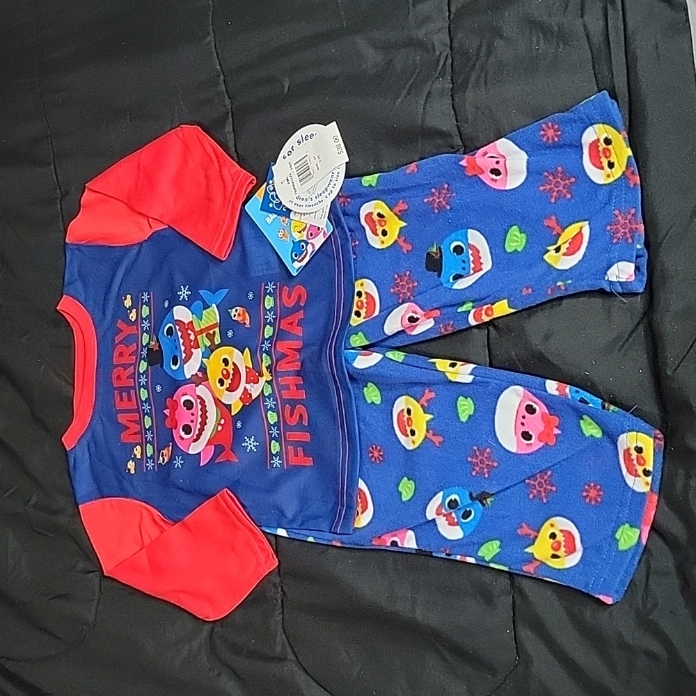 Nwt Nickelodeon Baby Shark PJ Set - Picture 1 of 7